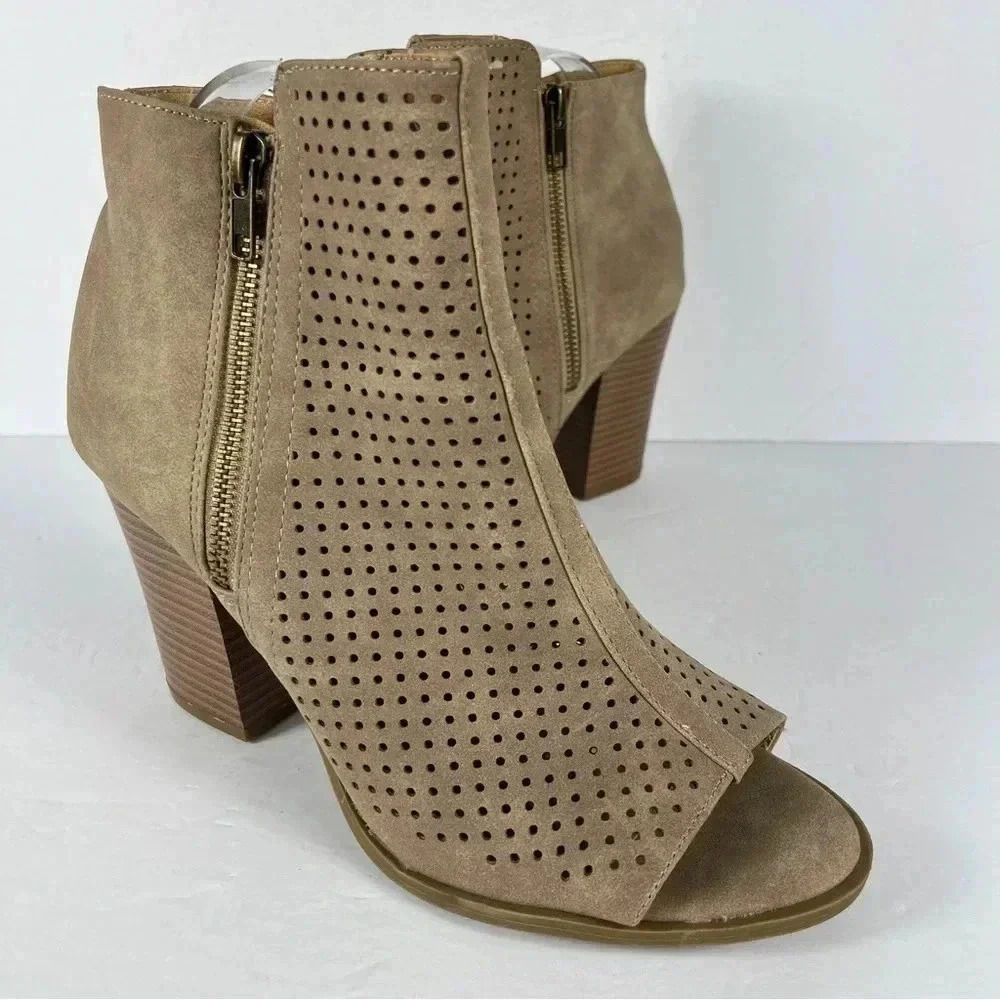 Brash vegan leather booties